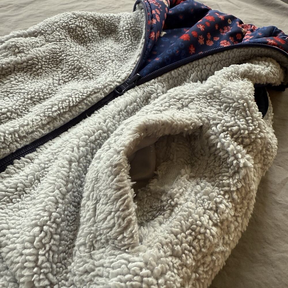 Buffalo David Bitton‎ Reversible Vest Blue Puffer Sherpa Girl's X-Small 5/6 - Picture 6 of 7